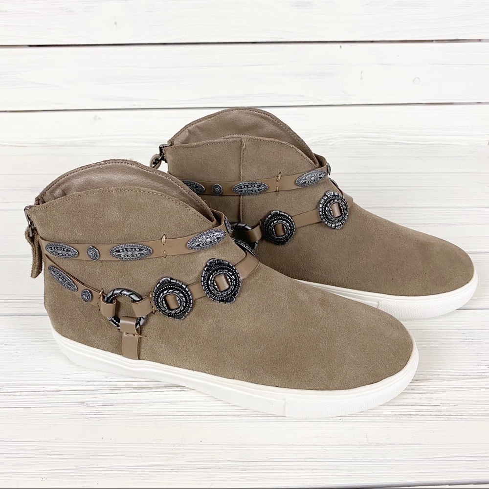 NEW Very Volatile Menloh Taupe Boho Sneakers 7 - Picture 8 of 13